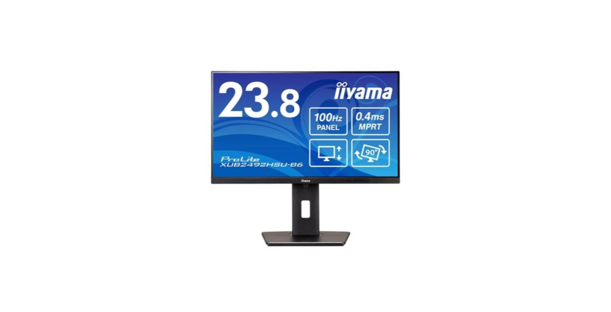 iiyama 23.8インチ液晶モニター(XUB2492HSU-B6)入荷しました